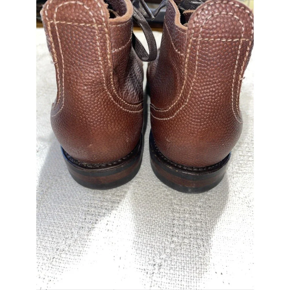Allen Edmonds Promontory Point Men’s Pebble Grain Boots Size 7 D Brown Leather